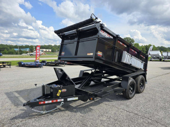 New 2025 PROSPECTOR 10K 6X12 DUMP TRAILER WITH 3' WALLS WITH ALUMINUM RAMPS