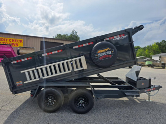 New 2025 PROSPECTOR 10K 6X12 DUMP TRAILER WITH 3' WALLS WITH ALUMINUM RAMPS
