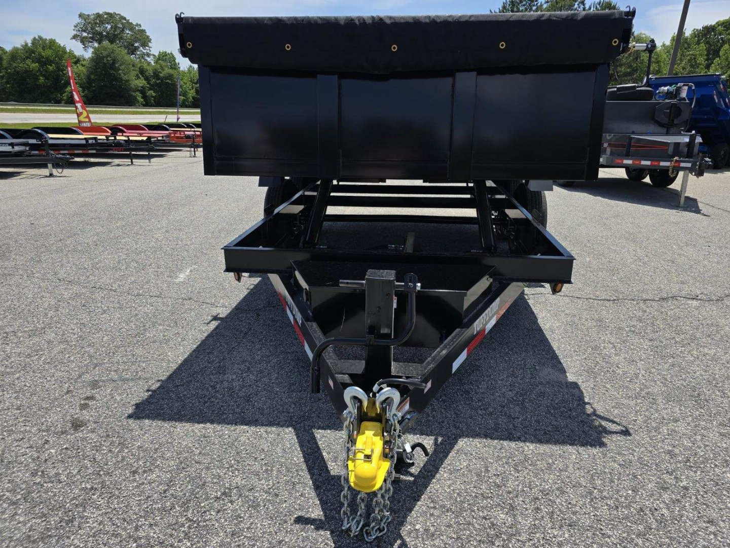 New 2025 TUFFDUMP 14K 7X14 DUMP TRAILER 2' WALLS