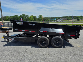 New 2025 TUFFDUMP 14K 7X14 DUMP TRAILER 2' WALLS
