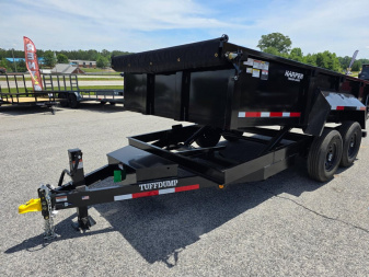 New 2025 TUFFDUMP 14K 7X14 DUMP TRAILER 2' WALLS