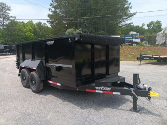 New 2025 TUFFDUMP 14K 7X14 DUMP TRAILER 4' WALLS