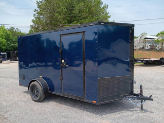 New 2025 6X12 QUALITY CARGO SINGLE AXLE ENCLOSED TRAILER WITH BLACKOUT PACKAGE