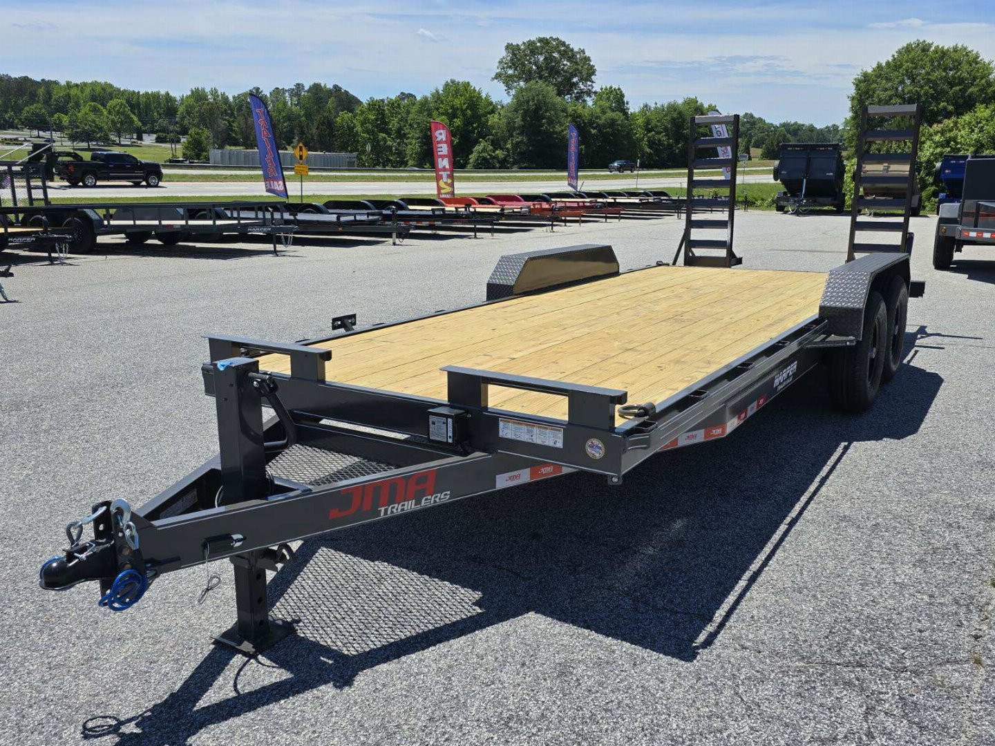 New 2025 82X20 14K EQUIPMENT HAULER WITH MESH CHAIN BOX & RUB RAIL