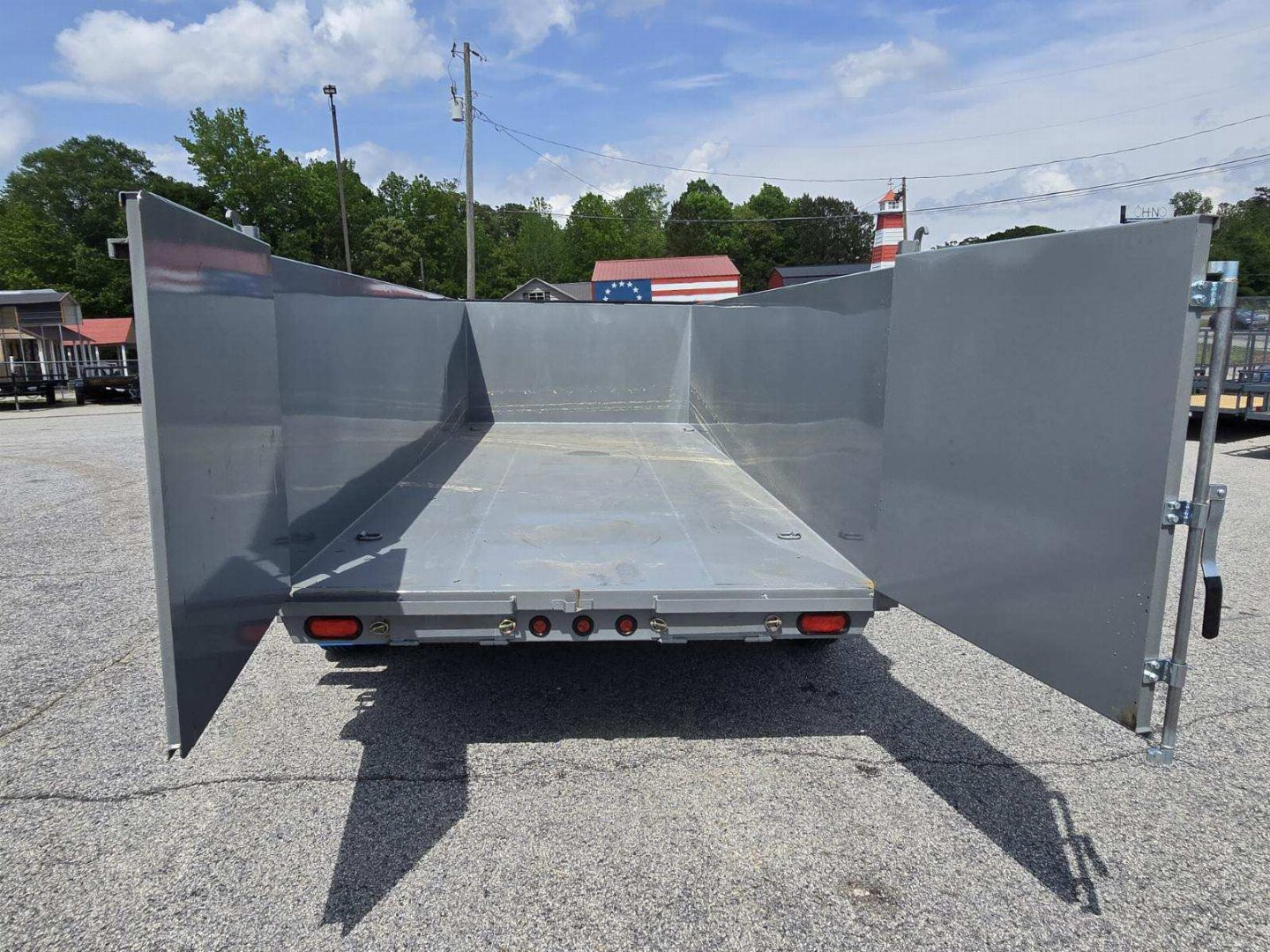 New 2025 TUFFDUMP 14K 7X16 DUMP TRAILER 4' WALLS