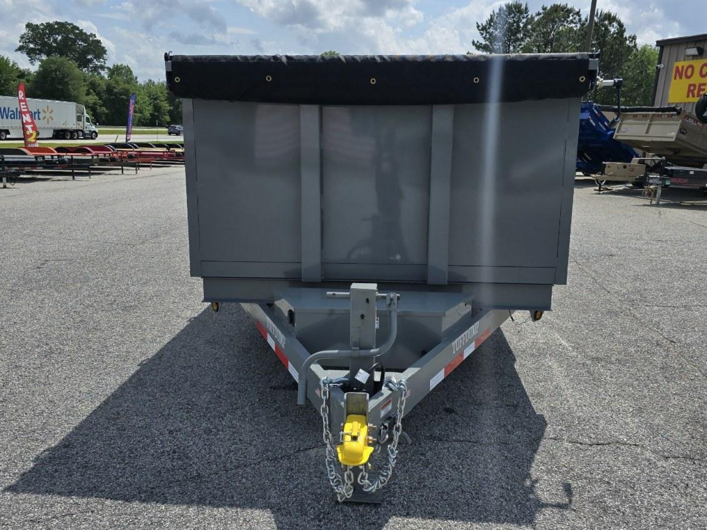 New 2025 TUFFDUMP 14K 7X16 DUMP TRAILER 4' WALLS