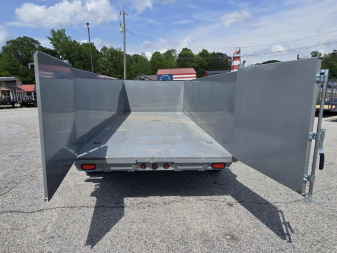 New 2025 TUFFDUMP 14K 7X16 DUMP TRAILER 4' WALLS