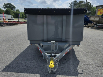 New 2025 TUFFDUMP 14K 7X16 DUMP TRAILER 4' WALLS