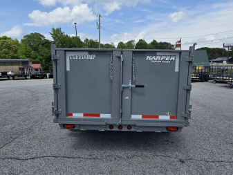 New 2025 TUFFDUMP 14K 7X16 DUMP TRAILER 4' WALLS