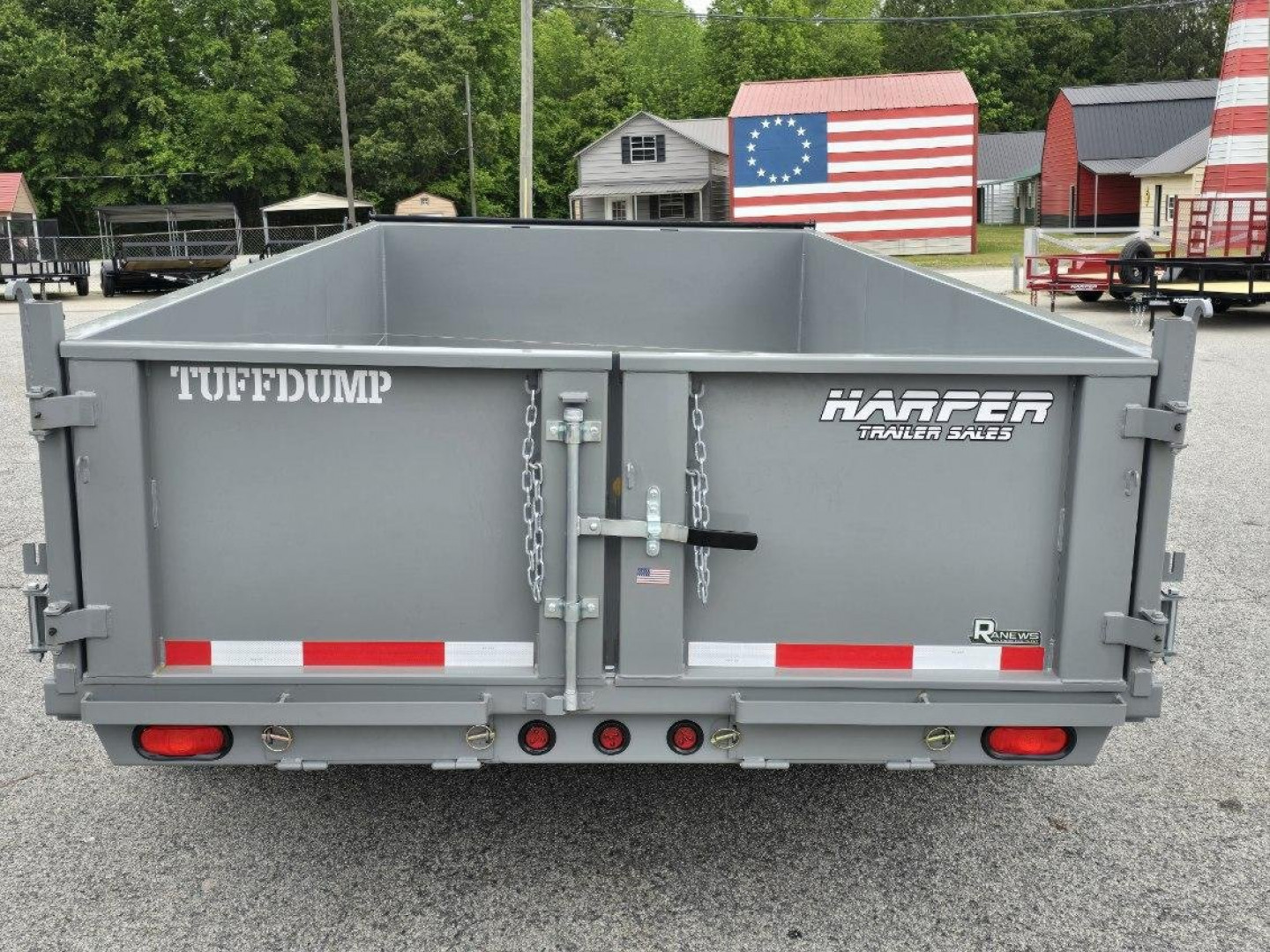 New 2025 TUFFDUMP 14K 7X14 DUMP TRAILER 2' WALLS