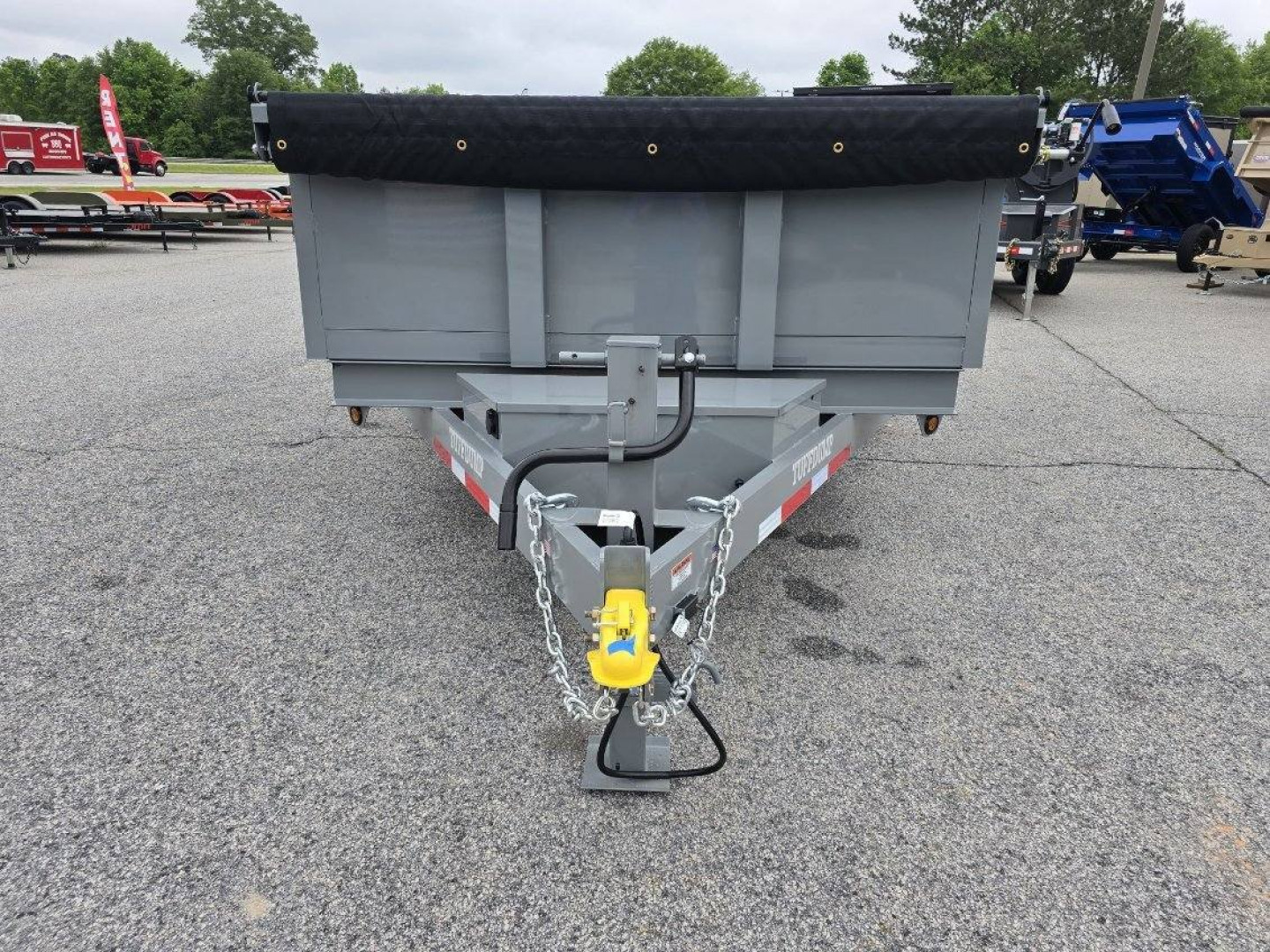 New 2025 TUFFDUMP 14K 7X14 DUMP TRAILER 2' WALLS
