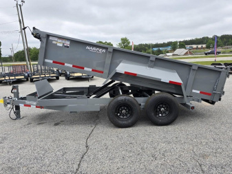 New 2025 TUFFDUMP 14K 7X14 DUMP TRAILER 2' WALLS