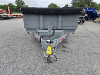 New 2025 TUFFDUMP 14K 7X14 DUMP TRAILER 2' WALLS