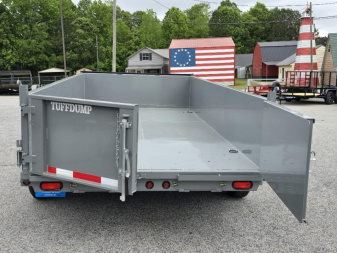 New 2025 TUFFDUMP 14K 7X14 DUMP TRAILER 2' WALLS
