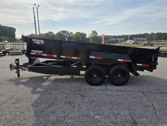 New 2025 TUFFDUMP 14K 7X16 DUMP TRAILER 2' WALLS