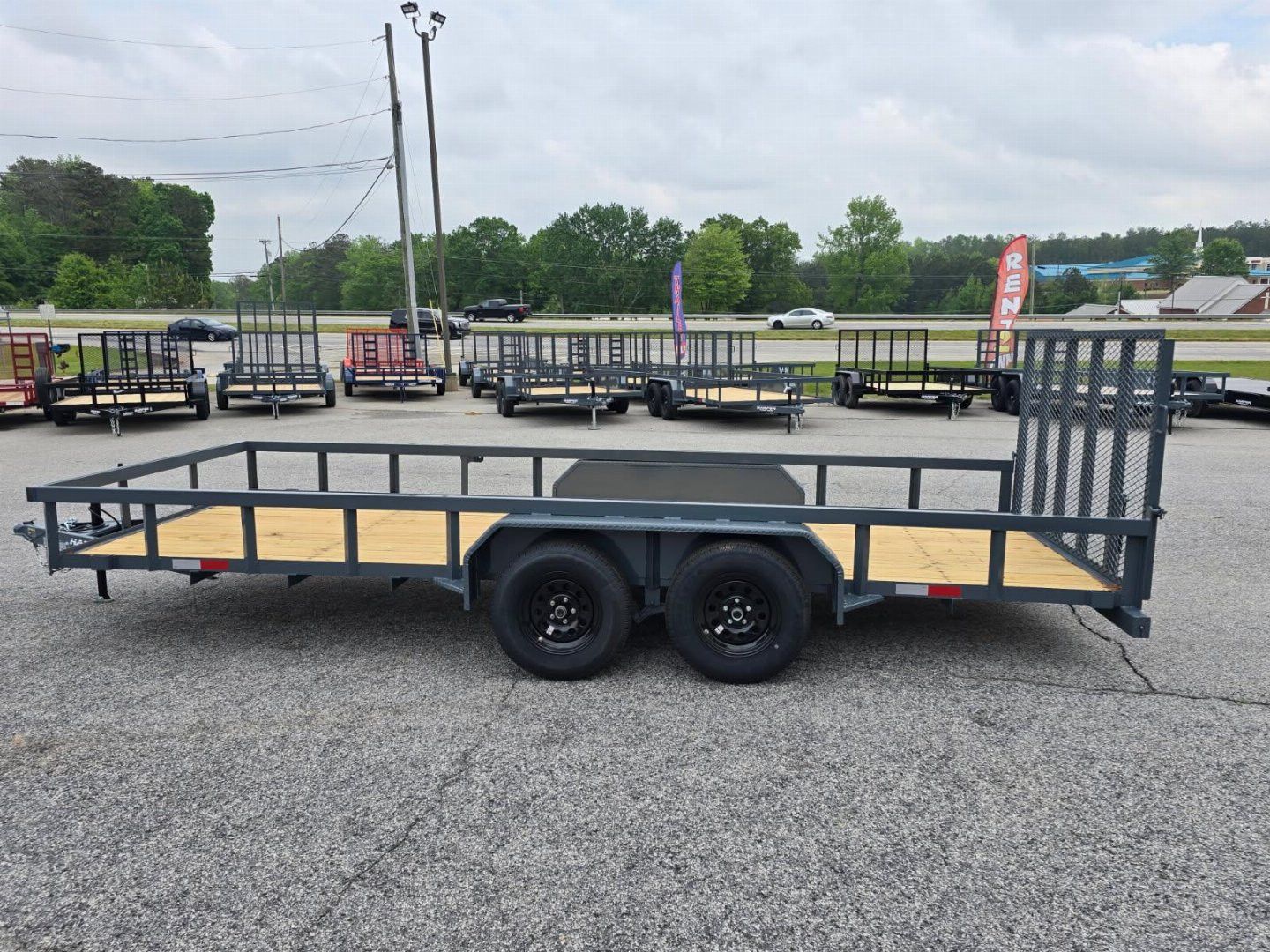 New 2025 GPS 7K 7X18 TANDEM AXLE UTILITY TRAILER