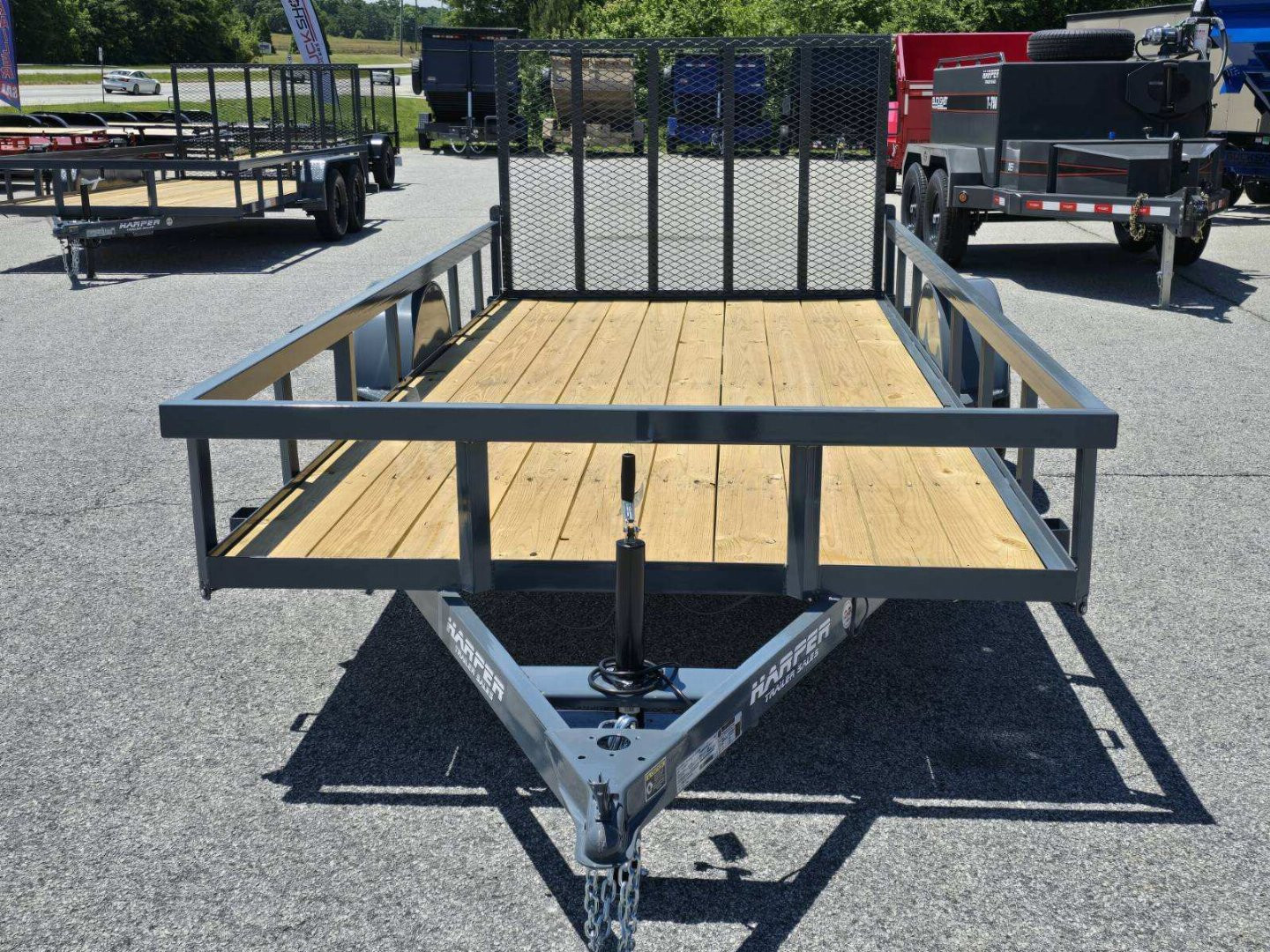 New 2025 GPS 76X14 SINGLE AXLE UTILITY TRAILER WITH SET BACK JACK