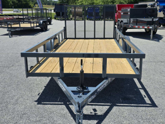 New 2025 GPS 76X14 SINGLE AXLE UTILITY TRAILER WITH SET BACK JACK