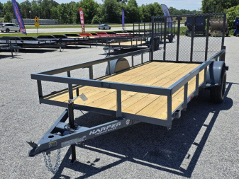 New 2025 GPS 76X14 SINGLE AXLE UTILITY TRAILER WITH SET BACK JACK