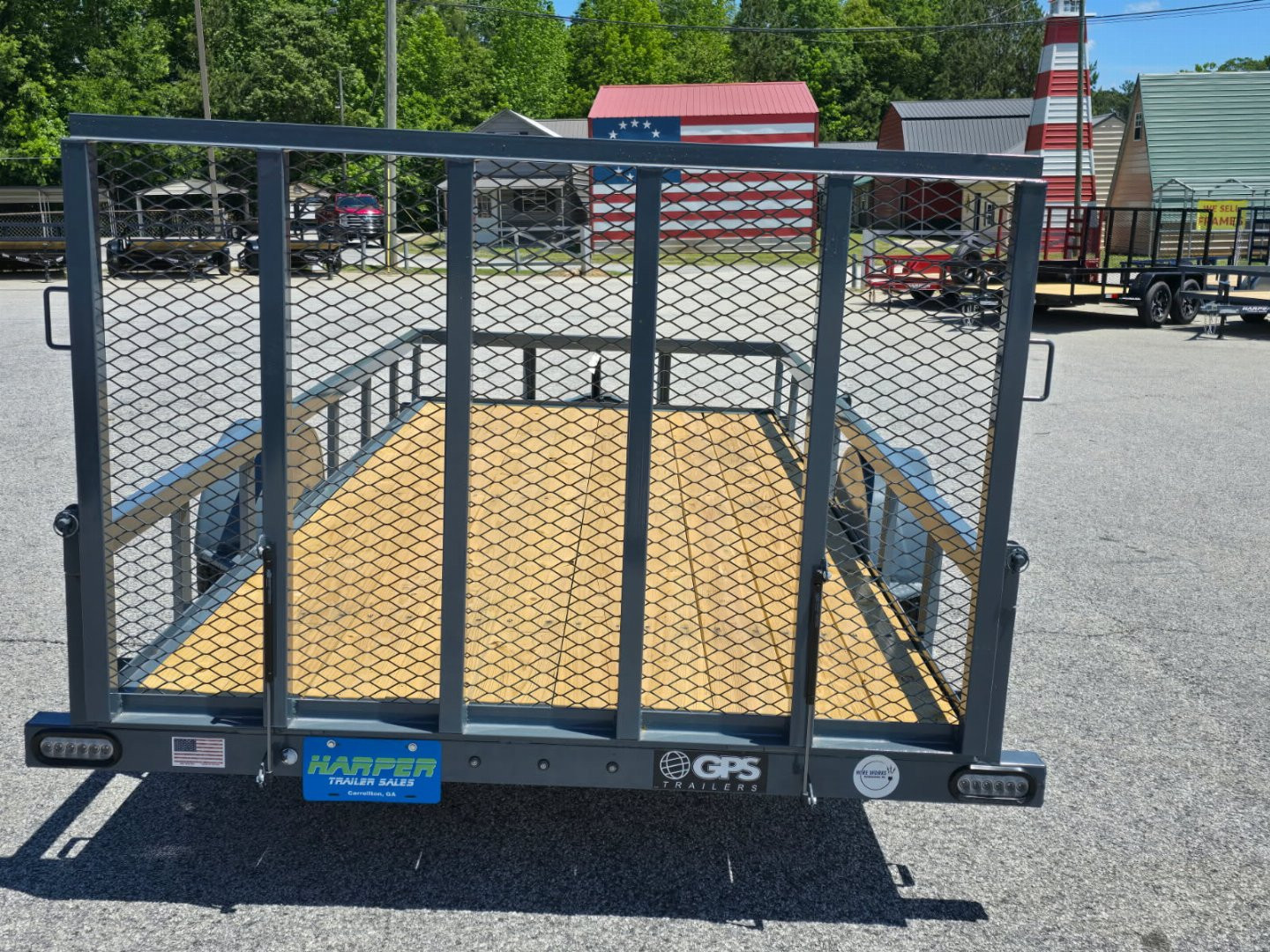 New 2025 GPS 76X14 SINGLE AXLE UTILITY TRAILER WITH SET BACK JACK