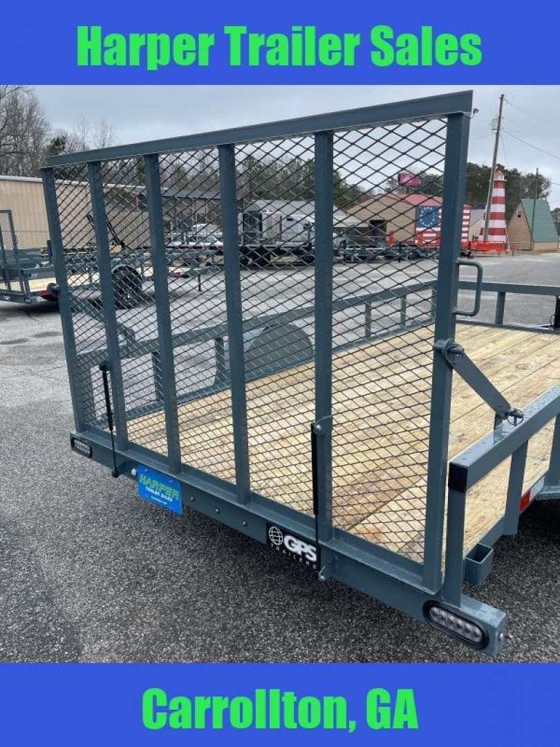 New 2025 GPS 76X12 SINGLE AXLE UTILITY TRAILER WITH SET BACK JACK