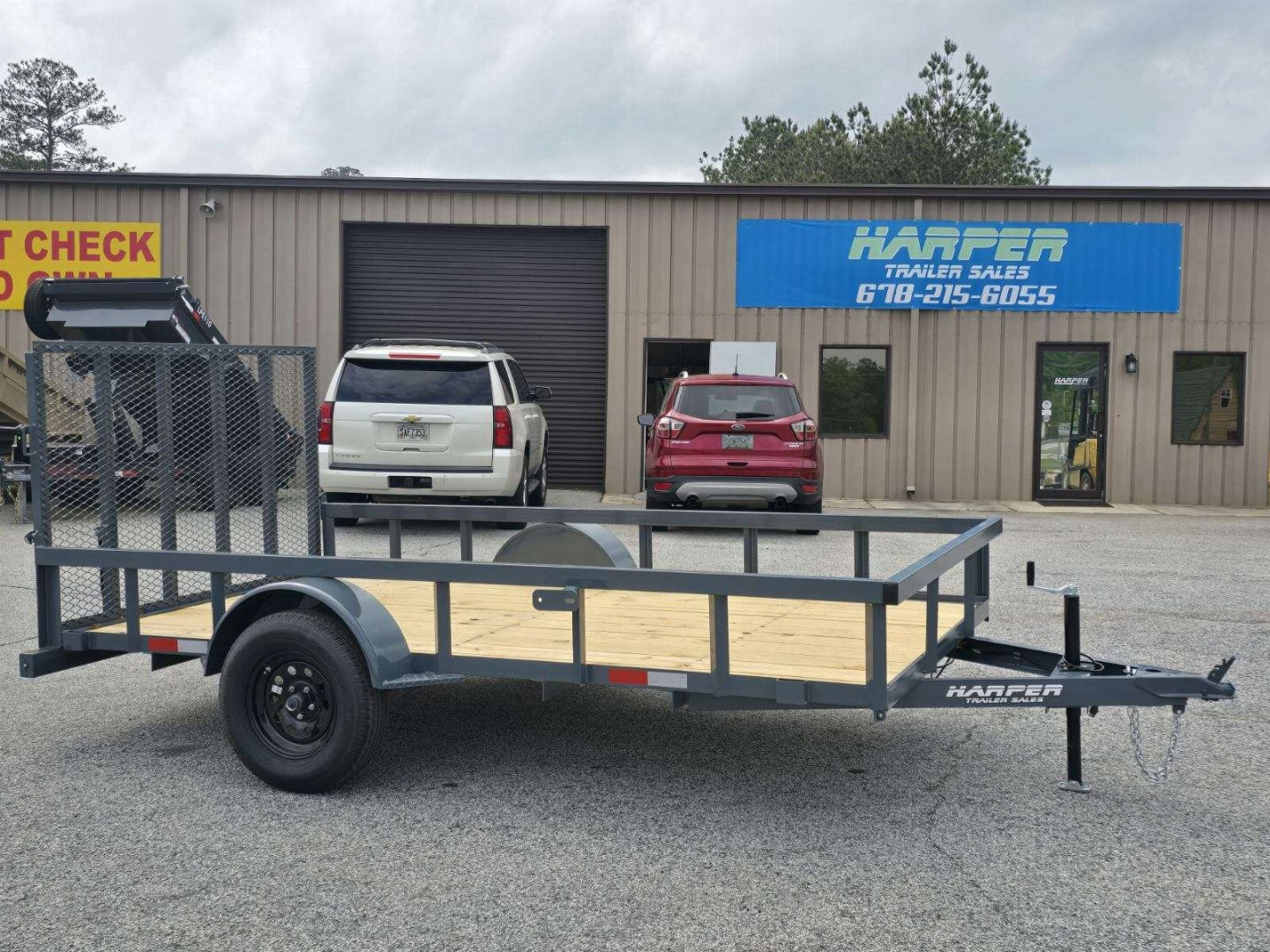 New 2025 GPS 76X12 SINGLE AXLE UTILITY TRAILER WITH SET BACK JACK