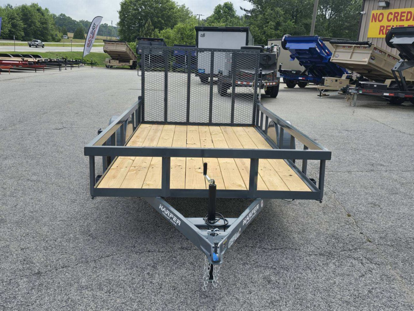 New 2025 GPS 76X12 SINGLE AXLE UTILITY TRAILER WITH SET BACK JACK