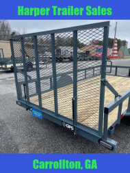 New 2025 GPS 76X12 SINGLE AXLE UTILITY TRAILER WITH SET BACK JACK