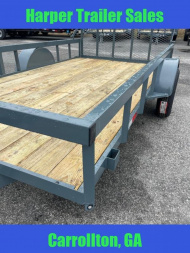 New 2025 GPS 76X12 SINGLE AXLE UTILITY TRAILER WITH SET BACK JACK