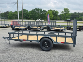New 2025 GPS 76X12 SINGLE AXLE UTILITY TRAILER WITH SET BACK JACK