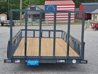New 2025 GPS 76X12 SINGLE AXLE UTILITY TRAILER WITH SET BACK JACK