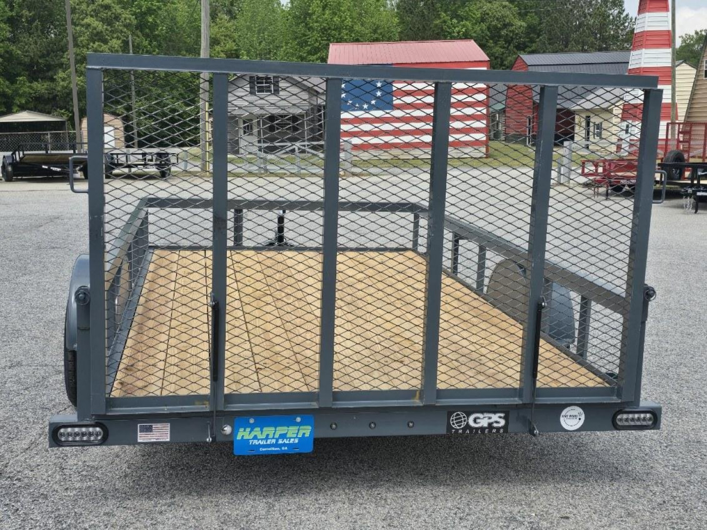 New 2025 GPS 82X12 SINGLE AXLE UTILITY TRAILER WITH SET BACK JACK