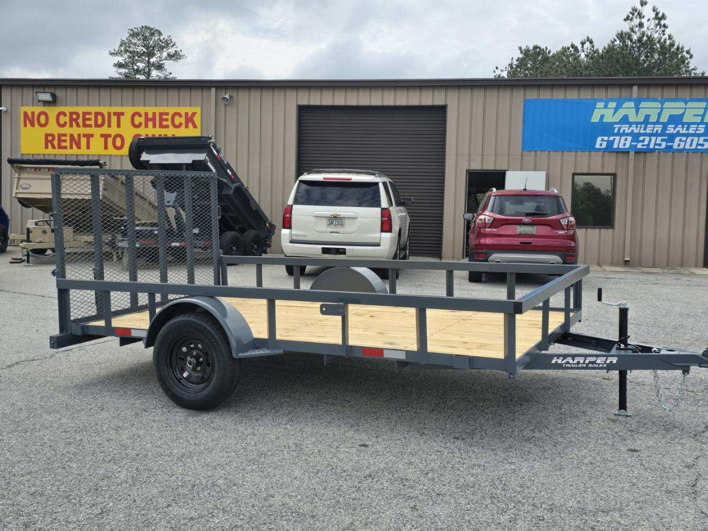New 2025 GPS 82X12 SINGLE AXLE UTILITY TRAILER WITH SET BACK JACK