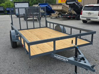 New 2025 GPS 82X12 SINGLE AXLE UTILITY TRAILER WITH SET BACK JACK