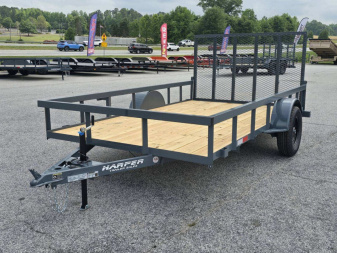 New 2025 GPS 82X12 SINGLE AXLE UTILITY TRAILER WITH SET BACK JACK