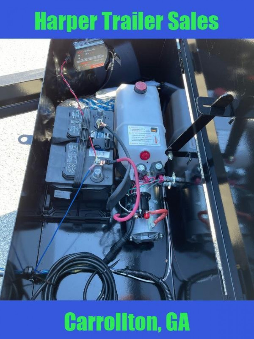 New 2025 TUFFDUMP 14K 7X16 DUMP TRAILER 2' WALLS