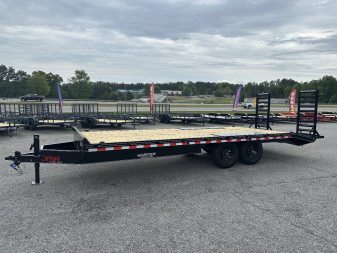 New 2025 8.5X22 14K DECKOVER EQUIPMENT HAULER WITH MESH CHAIN BOX AND RUB RAIL