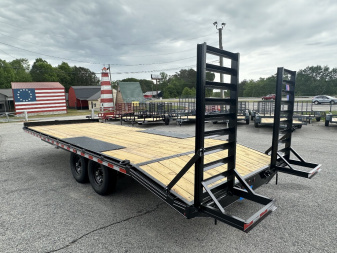 New 2025 8.5X22 14K DECKOVER EQUIPMENT HAULER WITH MESH CHAIN BOX AND RUB RAIL