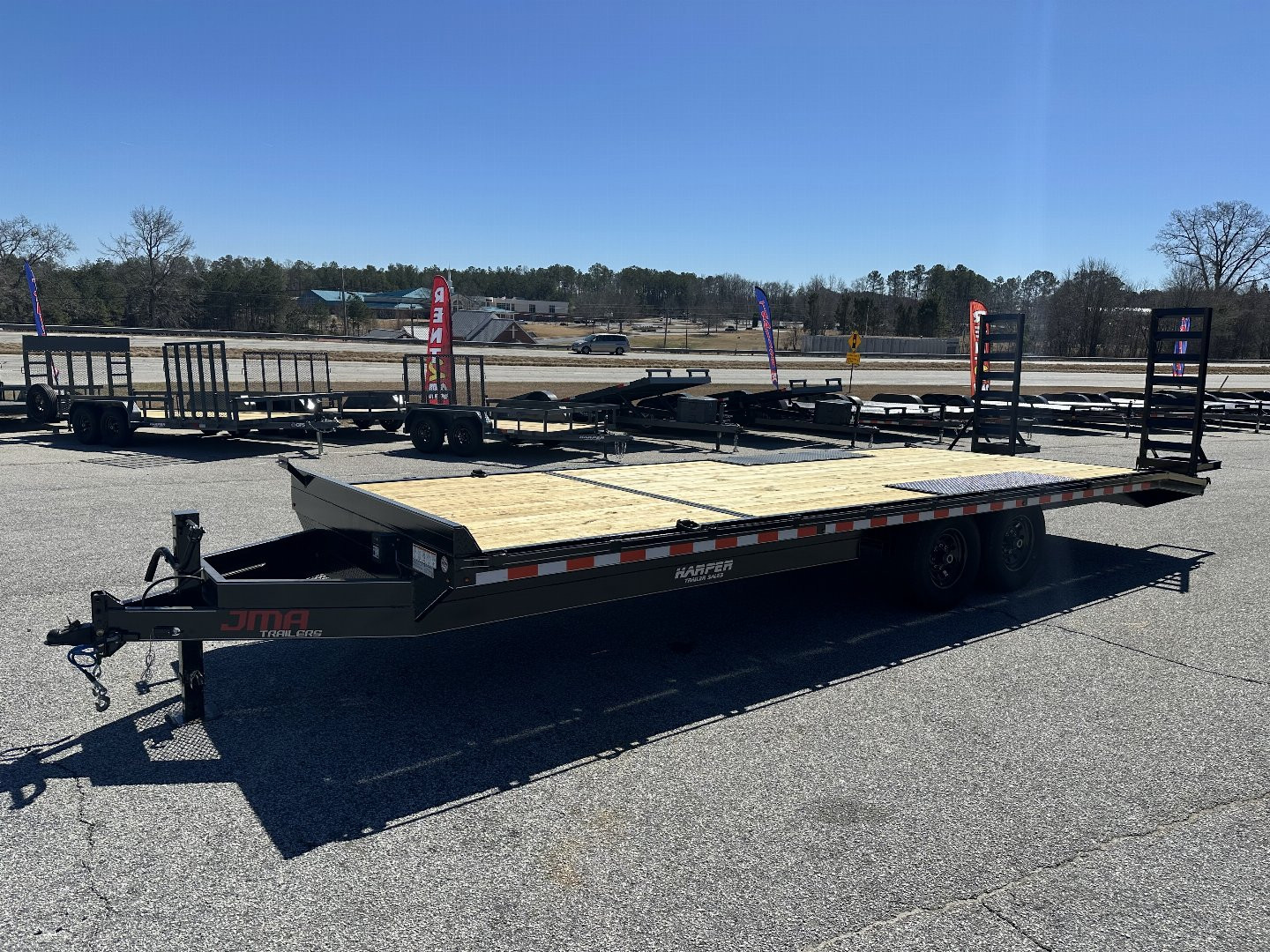 New 2025 8.5X24 14K DECKOVER EQUIPMENT HAULER WITH MESH CHAIN BOX AND RUB RAIL