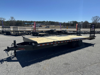 New 2025 8.5X24 14K DECKOVER EQUIPMENT HAULER WITH MESH CHAIN BOX AND RUB RAIL