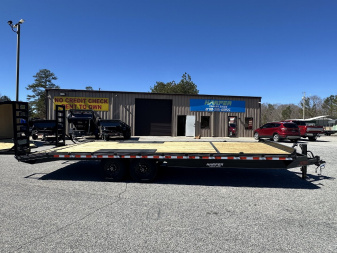 New 2025 8.5X24 14K DECKOVER EQUIPMENT HAULER WITH MESH CHAIN BOX AND RUB RAIL