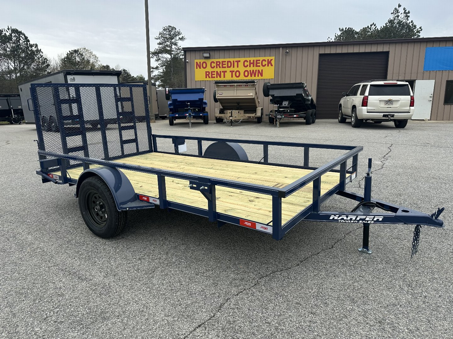 New 2025 82X12 DELUXE MODEL SINGLE AXLE UTILITY TRAILER |