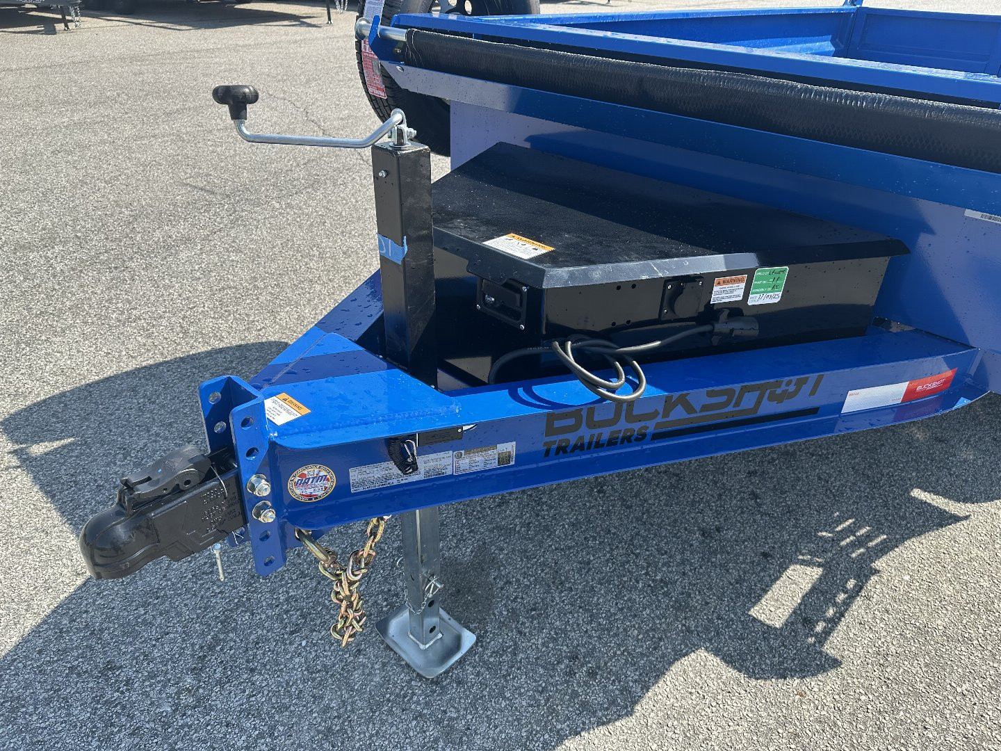 New 2025 BUCKSHOT 5X10 7K DUMP TRAILER 18" WALLS WITH SPARE TIRE