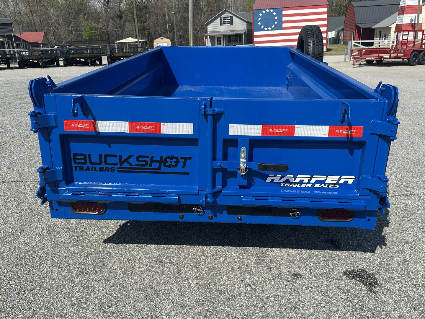 New 2025 BUCKSHOT 5X10 7K DUMP TRAILER 18" WALLS WITH SPARE TIRE