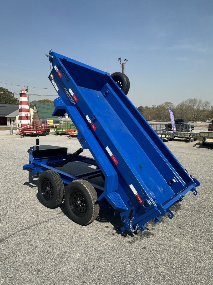 New 2025 BUCKSHOT 5X10 7K DUMP TRAILER 18" WALLS WITH SPARE TIRE