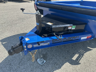 New 2025 BUCKSHOT 5X10 7K DUMP TRAILER 18" WALLS WITH SPARE TIRE