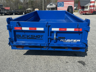 New 2025 BUCKSHOT 5X10 7K DUMP TRAILER 18" WALLS WITH SPARE TIRE