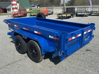 New 2025 BUCKSHOT 5X10 7K DUMP TRAILER 18" WALLS WITH SPARE TIRE