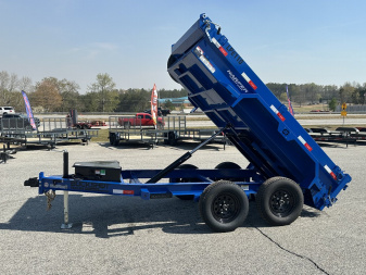 New 2025 BUCKSHOT 5X10 7K DUMP TRAILER 18" WALLS WITH SPARE TIRE