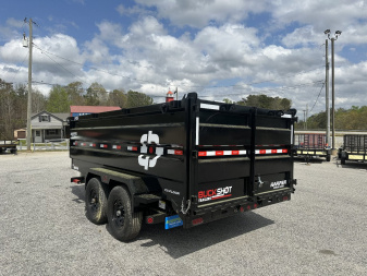 New 2025 BUCKSHOT 14' 14K DUMP TRAILER 4' WALLS WITH SPARE TIRE